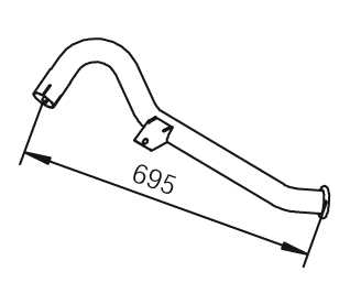 Teava evacuare Nissan Cabstar E (poz.32) motor 3,0 TD