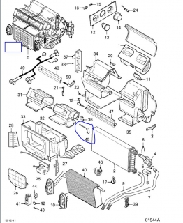 Senzor temperatura interioara cabina Daf XF (poz.45)