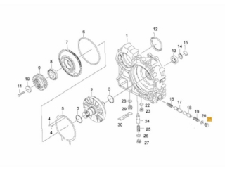 Stator intarder Man TGA Man Lion Neoplan Tourliner (poz.7)