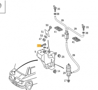Rezervor spalare parbriz Mercedes Vario