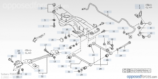 Bucsa brat lateral spate Forester