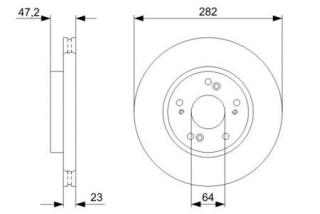 Disc frana fata Honda Civic VIII