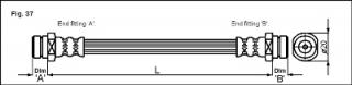 Furtun frana Mitsubishi  L 200 (fata,spate)