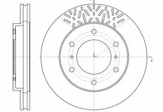 Disc frana punte fata Mitsubishi Pajero III