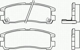 Placute frana spate Pinin