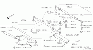 Semicaseta directie Nissan Patrol  Y 60 (poz.48502)