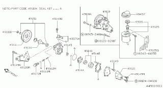 Kit reparatie pompa servodirectie Nissan Patrol Y 60 (49140)