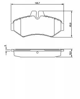 Placute frana spate G Class
