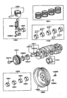 Piston STD fara segment cu bolt 2.0 Toyota