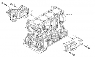 Tampon motor 3,0 D Iveco stanga 