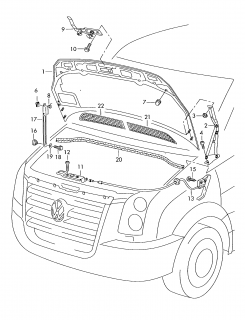 Capota motor  Vw Crafter (poz.1)