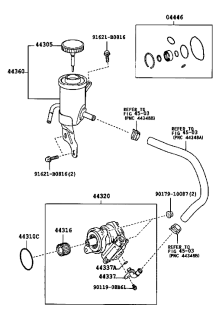 Kit reparatie pompa servodirectie Land Cruiser J 12