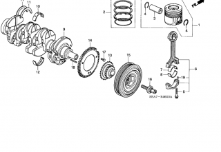 Segmenti piston STD 2.2 CDTI (poz.2) per piston