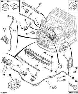 Grila capota motor Boxer (poz.10)