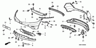 Spoiler inferior  sub bara fata Honda Civic (poz.2)